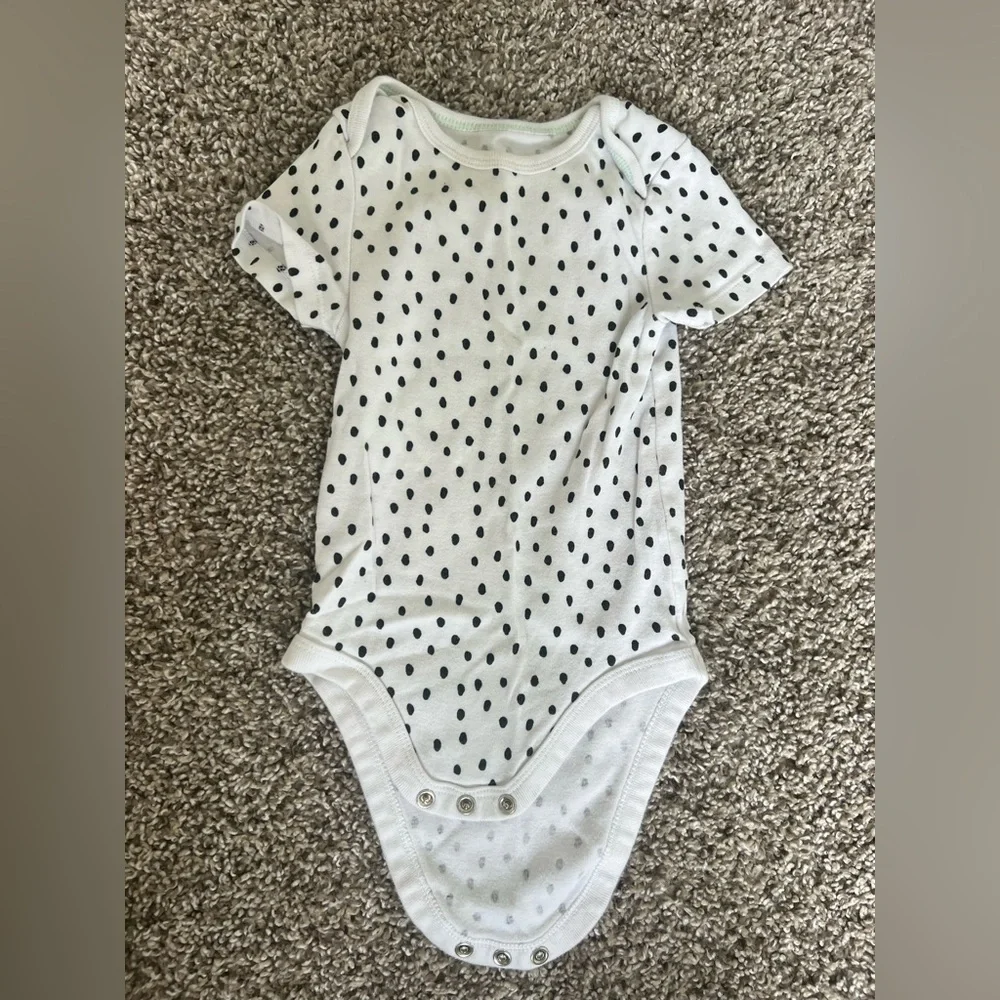 Cloud Island Gray, Black, and White Baby Bodysuit Set